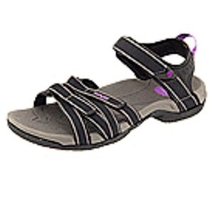 Teva Tirra ladies sz 10 black multistrap velcro adjustable sandal